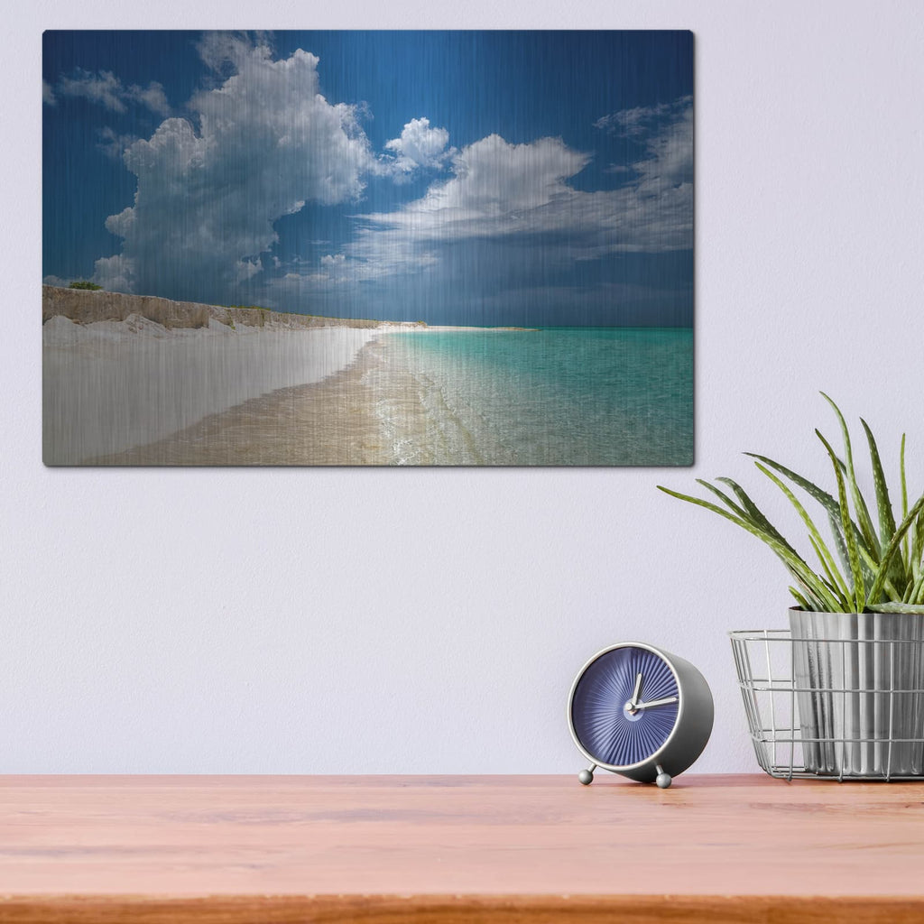 'Dream Beach' by Dennis Frates – Metal Wall Art, 16x12 room view