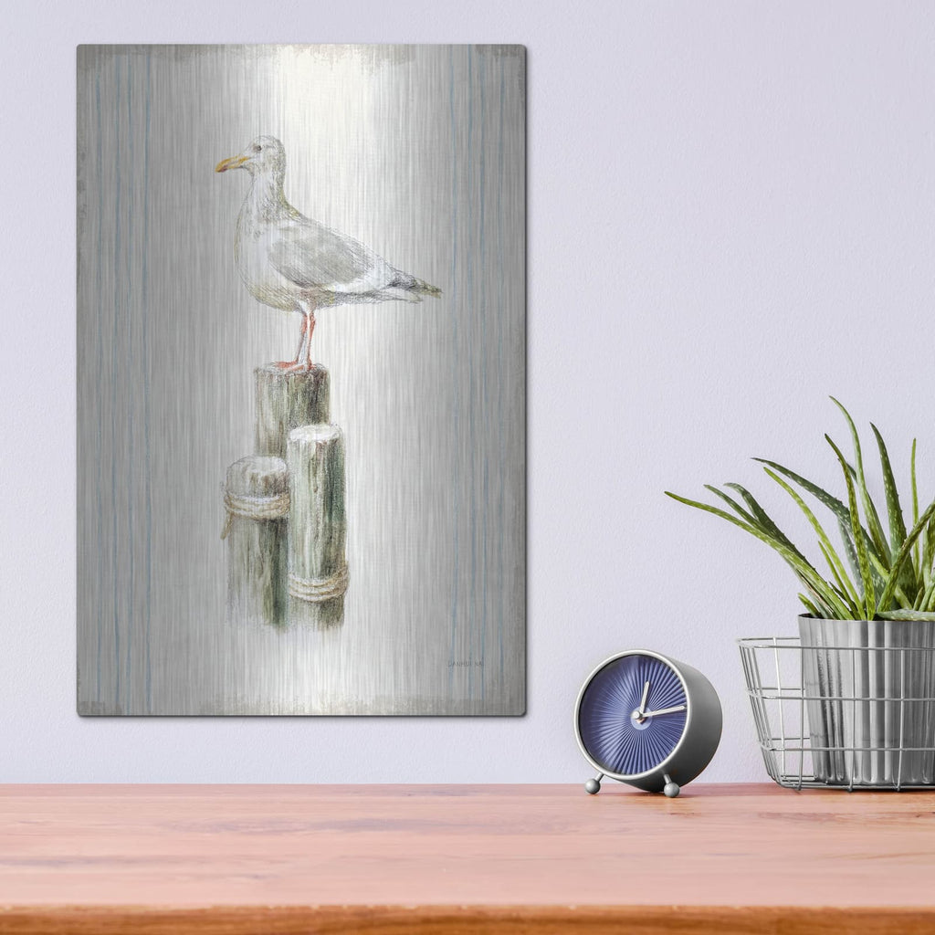 'Floursack Nautical 13 No Words' by Danhui Nai – Metal Wall Art, 12x16 room view