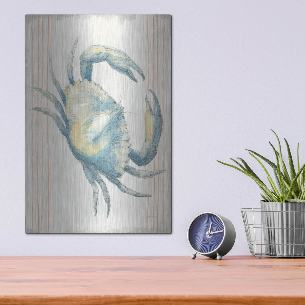 'Floursack Nautical 3 No Words' by Danhui Nai – Metal Wall Art, 12x16 room view