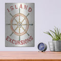 'Floursack Nautical 4 Red' by Danhui Nai – Metal Wall Art, 12x16 room view