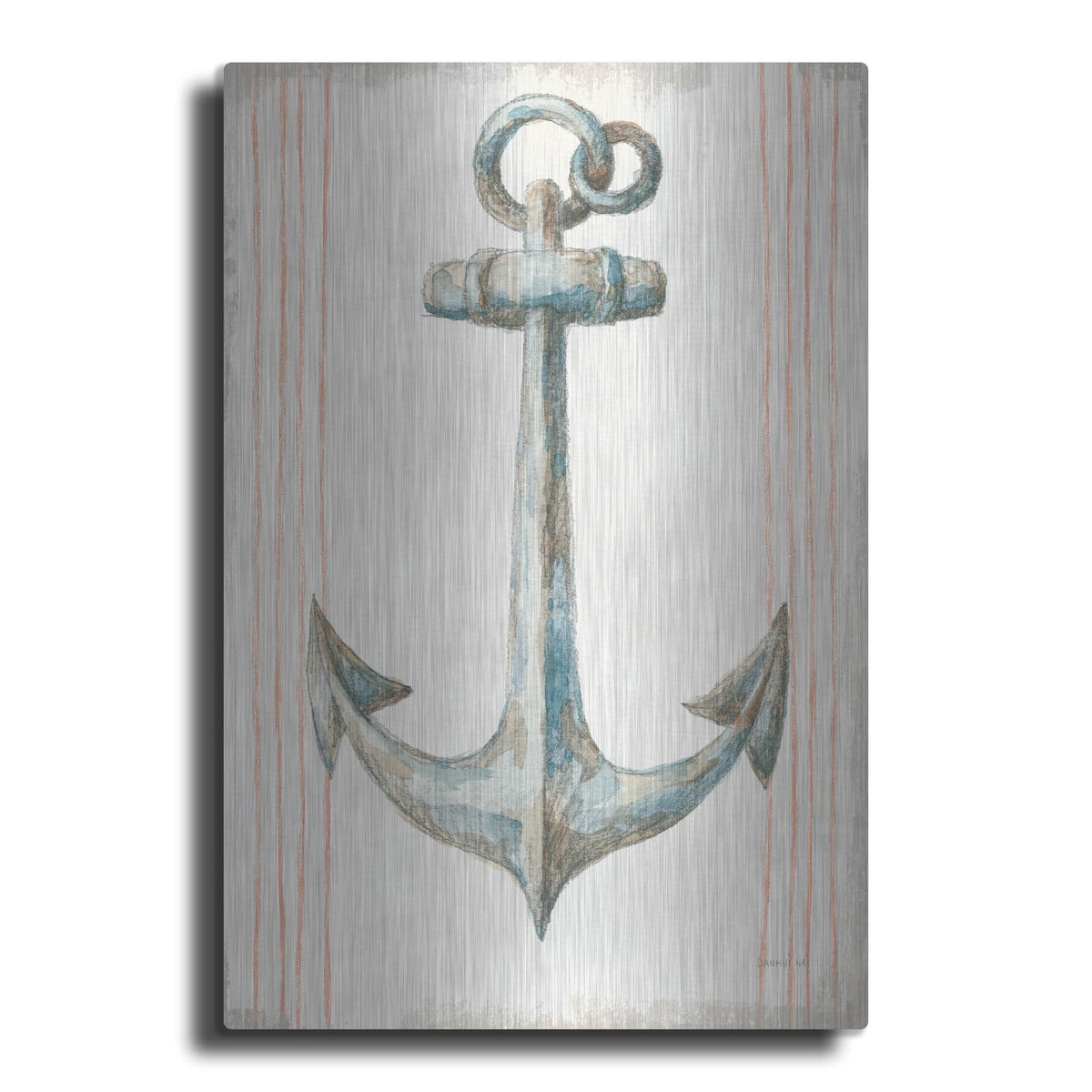 'Floursack Nautical 5 No Words' by Danhui Nai – Metal Wall Art
