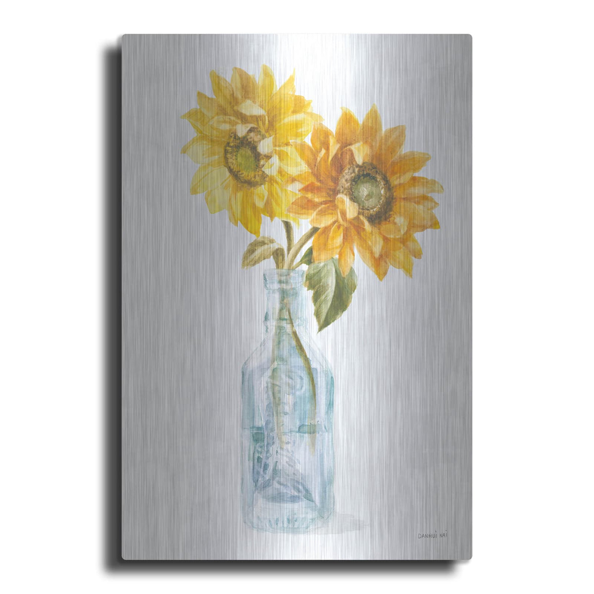 'Fresh Cut Sunflowers 1' by Danhui Nai – Metal Wall Art