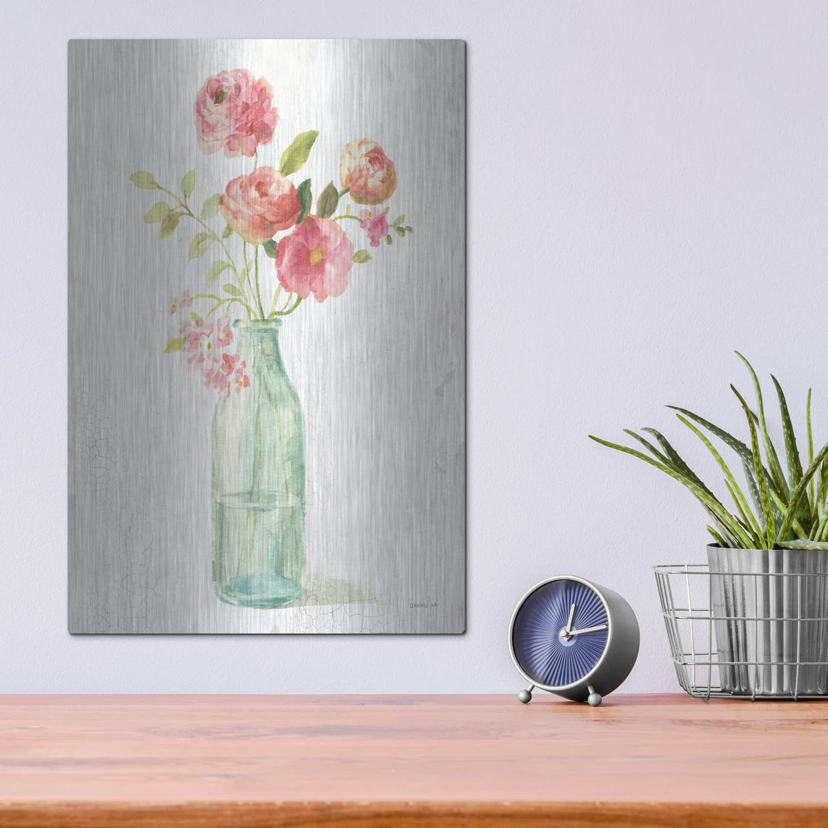 'Full Bloom 6' by Danhui Nai – Metal Wall Art, 12x16 room view
