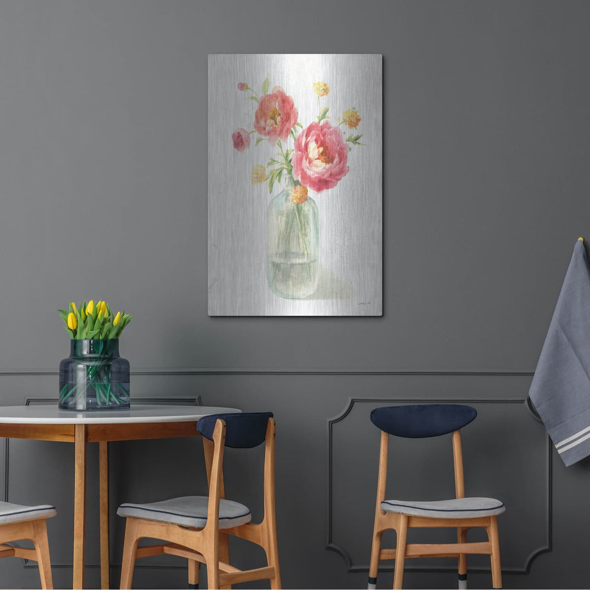 'Full Bloom 8' by Danhui Nai – Metal Wall Art, 24x36 room view