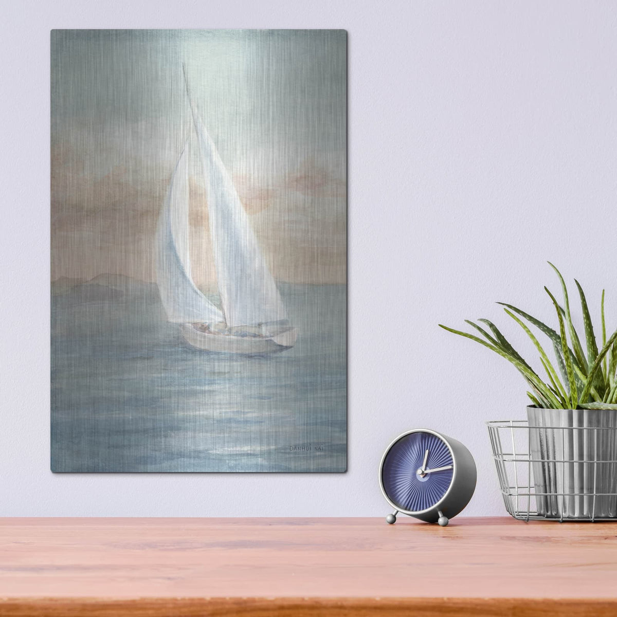 'Full Sail 1 C' by Danhui Nai – Metal Wall Art, 12x16 room view