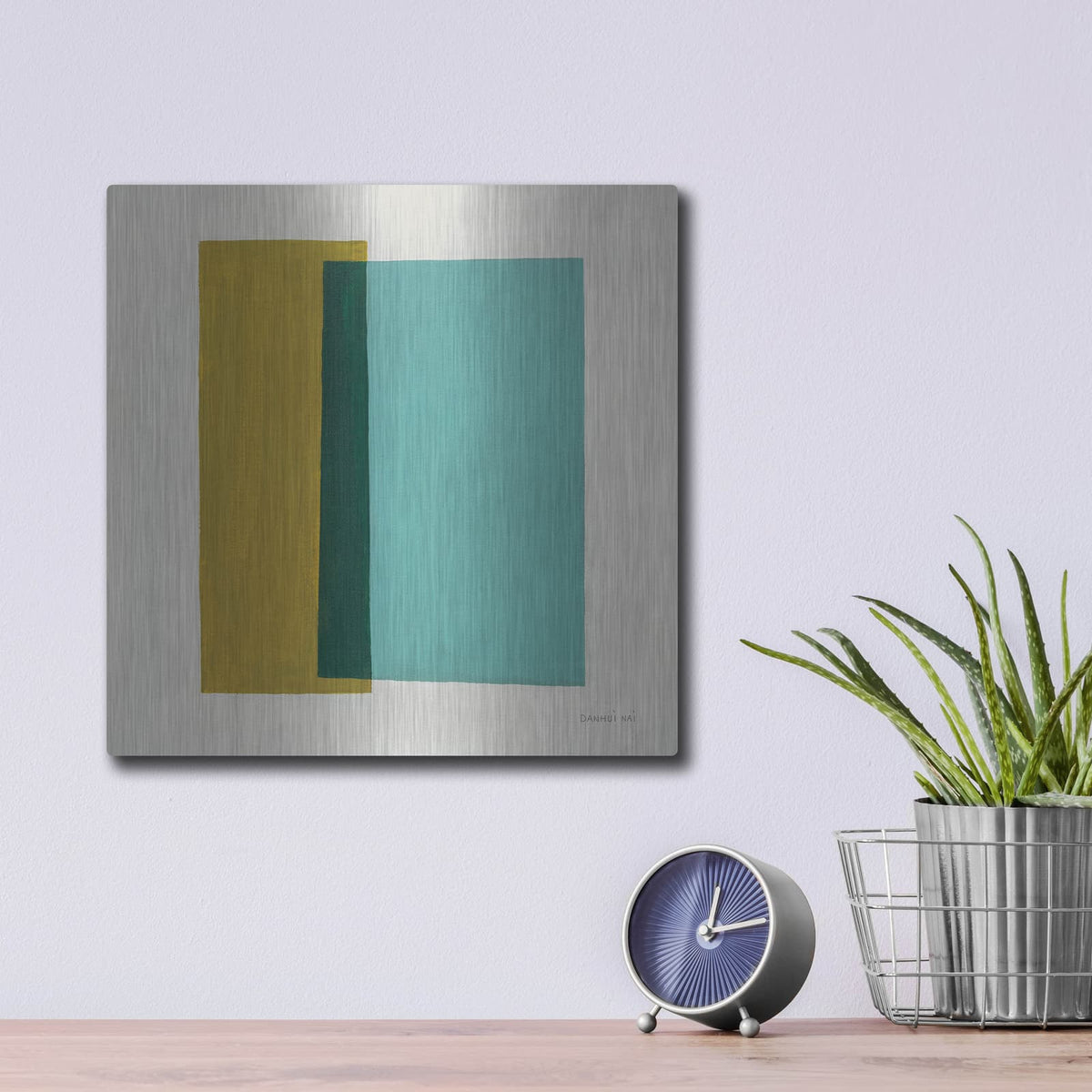 'Fusion' by Danhui Nai – Metal Wall Art, 12x12 room view