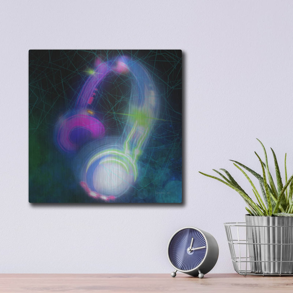 'Game On 4' by Danhui Nai – Metal Wall Art, 12x12 room view
