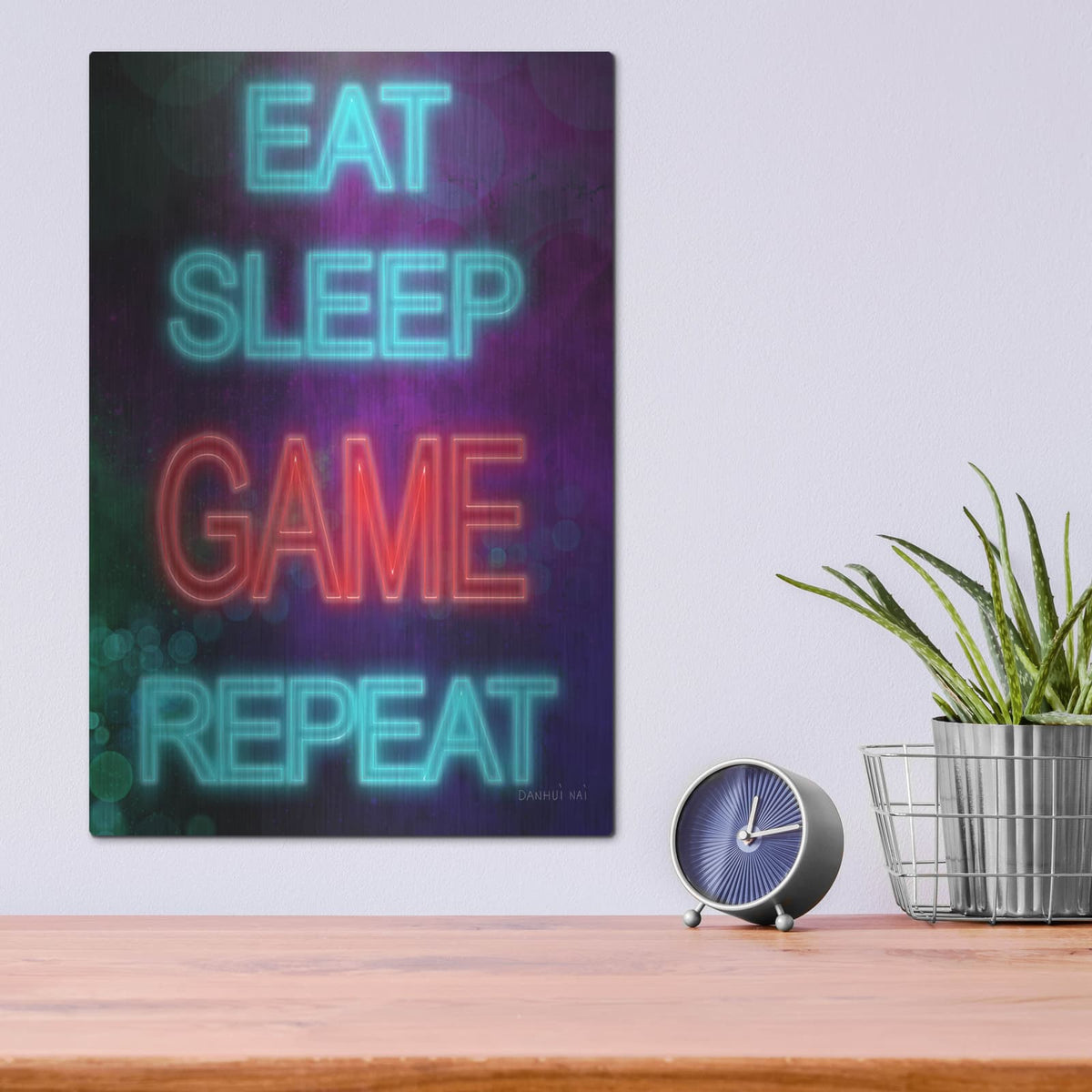 'Game On 6' by Danhui Nai – Metal Wall Art, 12x16 room view