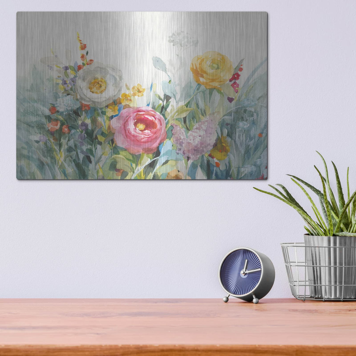'Garden Fullness' by Danhui Nai – Metal Wall Art, 16x12 room view
