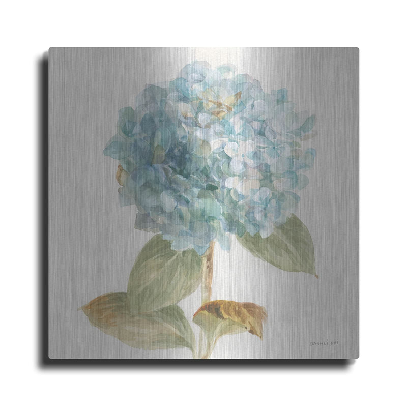 'Garden Hydrangea C' by Danhui Nai – Metal Wall Art