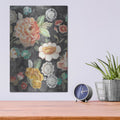 'Garden Of Delight Black 2' by Danhui Nai – Metal Wall Art, 12x16 room view