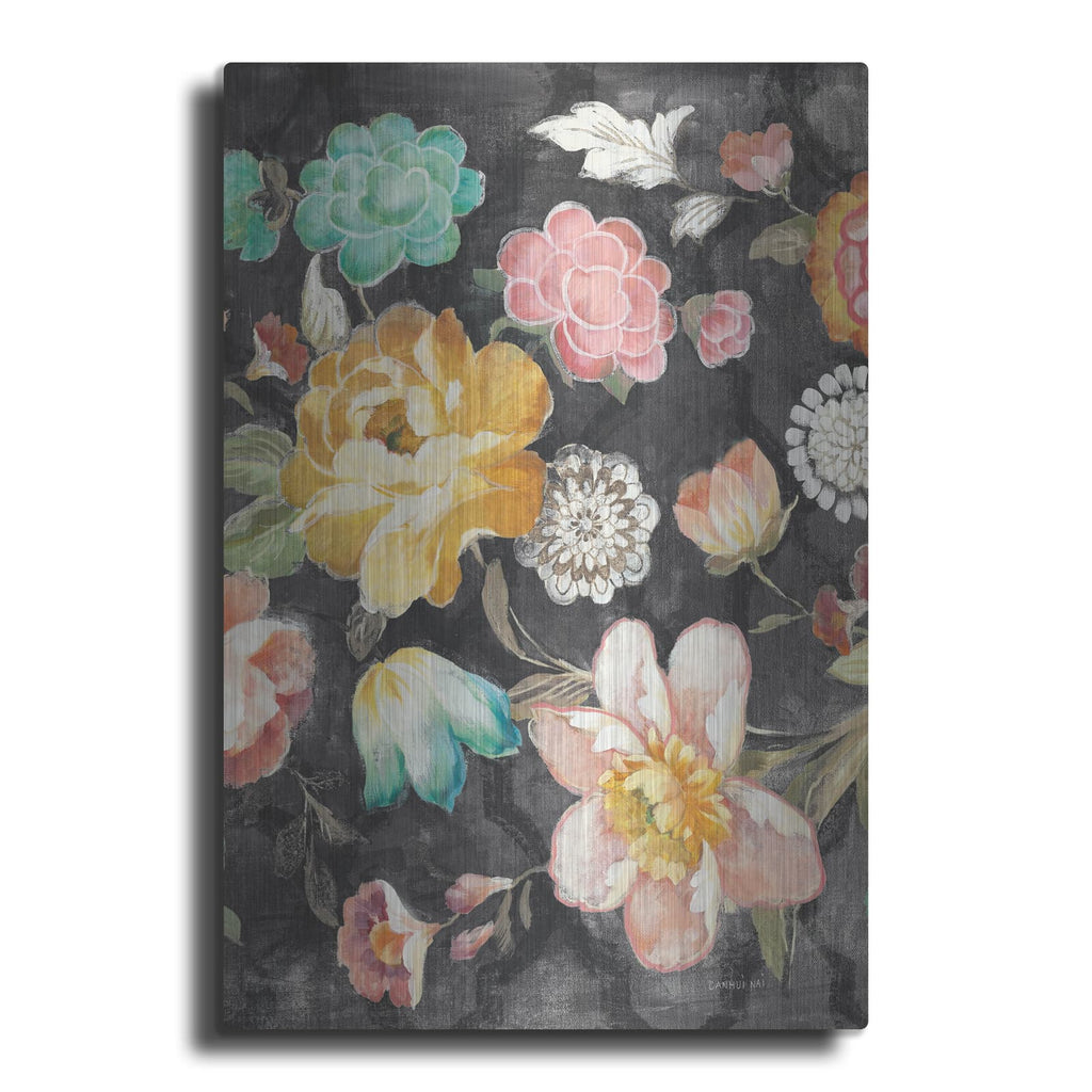 'Garden Of Delight Black 3' by Danhui Nai – Metal Wall Art