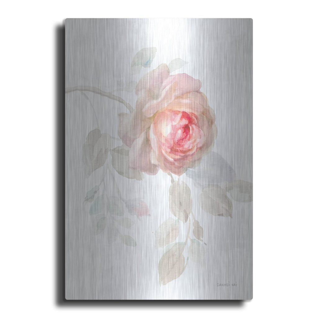 'Gentle Rose 1' by Danhui Nai – Metal Wall Art