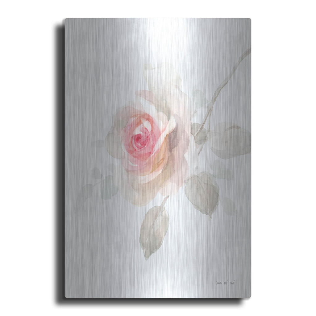 'Gentle Rose 2' by Danhui Nai – Metal Wall Art