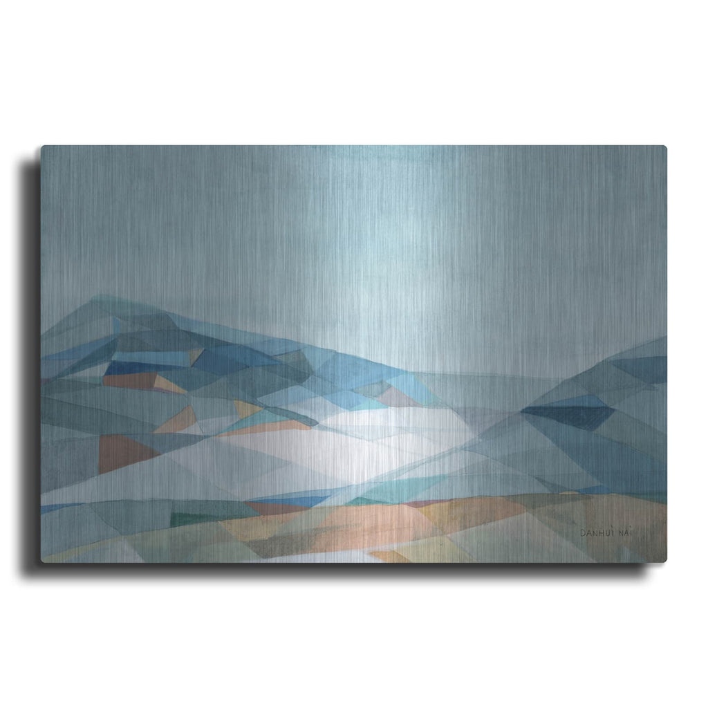 'Geometric Mountain' by Danhui Nai – Metal Wall Art