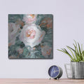 'Glimpses Of Roses 3' by Danhui Nai – Metal Wall Art, 12x12 room view