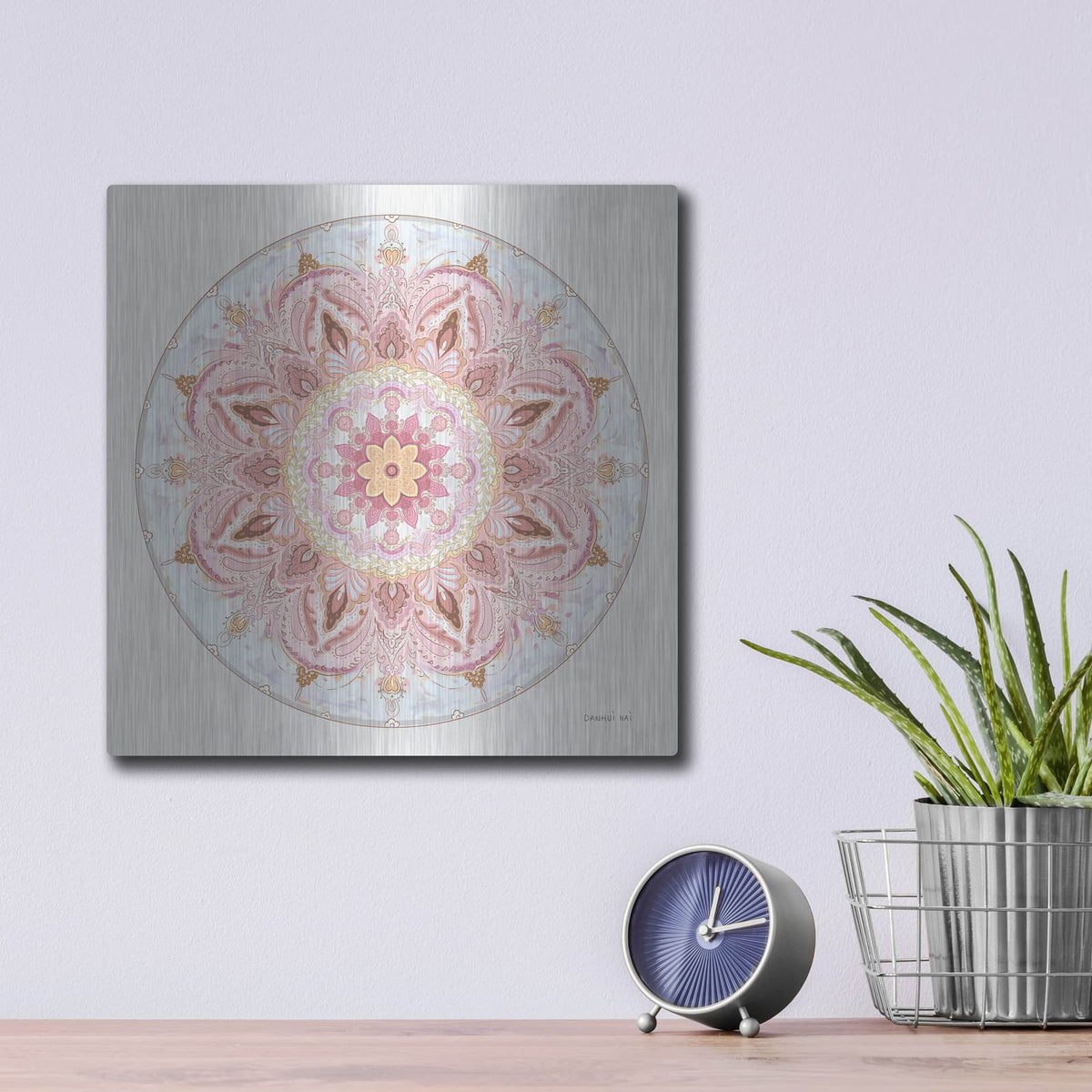 'Goa Mandala 1' by Danhui Nai – Metal Wall Art, 12x12 room view