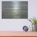'Gray Blue Field' by Danhui Nai – Metal Wall Art, 16x12 room view