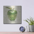 'Green Apple' by Danhui Nai – Metal Wall Art, 12x12 room view