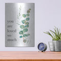 'Greenery 3 Loved' by Danhui Nai – Metal Wall Art, 12x16 room view