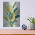 'Greenhouse Palm 2 Teal Green And Gold C' by Danhui Nai – Metal Wall Art, 12x16 room view