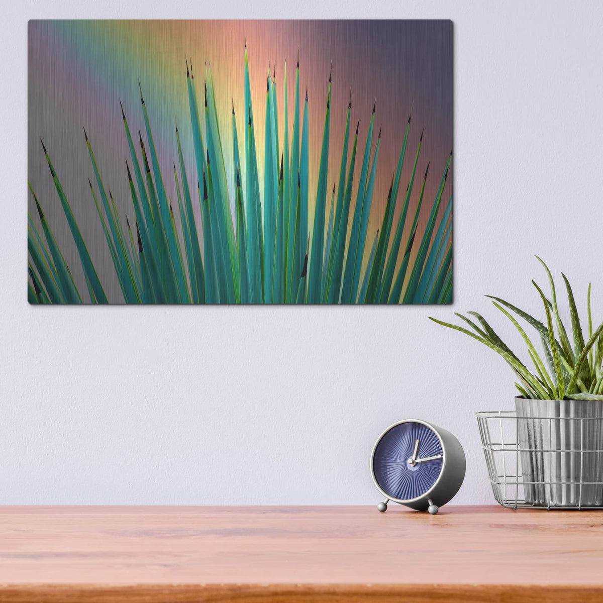 'Prism Plant' by Dennis Frates – Metal Wall Art, 16x12 room view