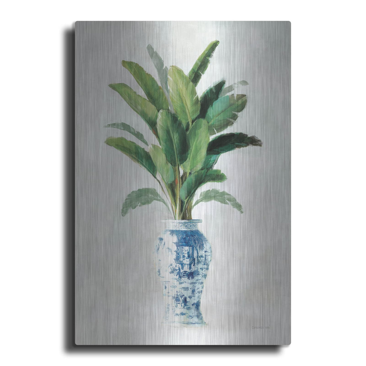 'Greenhouse Palm Chinoiserie 2' by Danhui Nai – Metal Wall Art