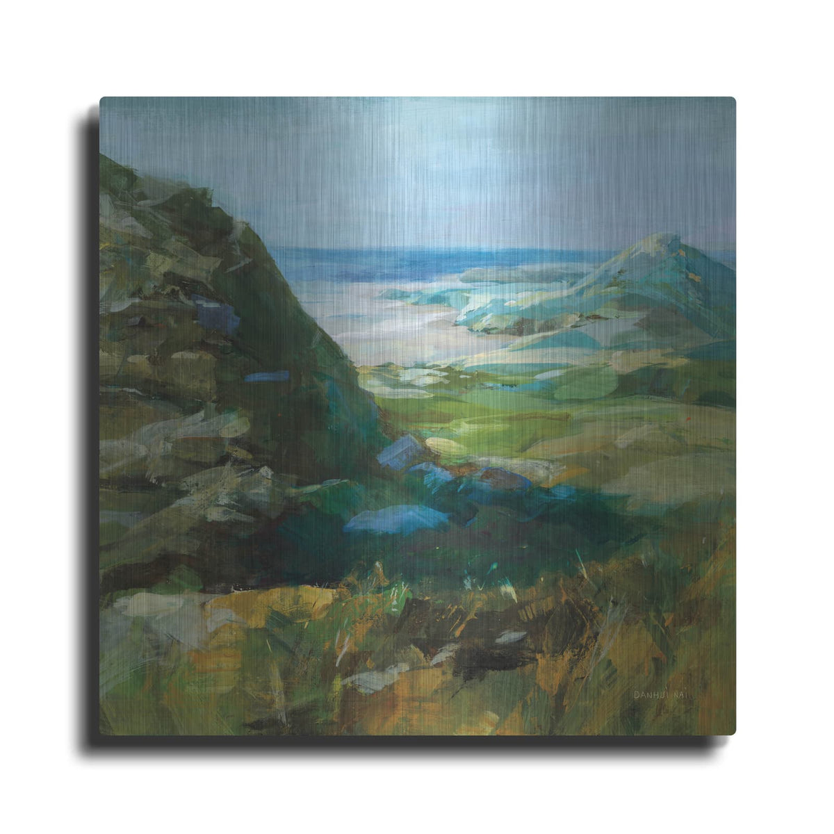'Hidden Beach' by Danhui Nai – Metal Wall Art