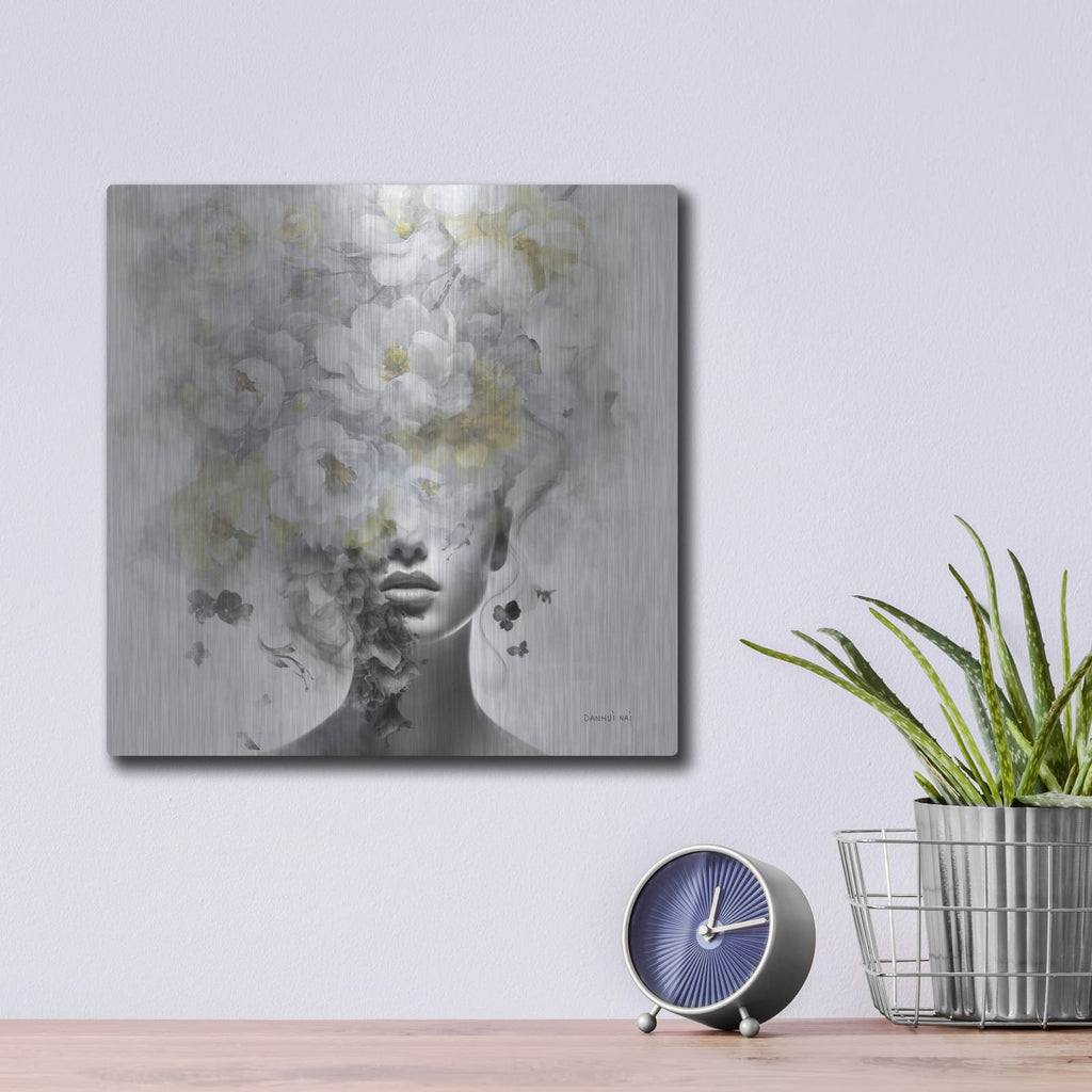 'Hidden Spring 2' by Danhui Nai – Metal Wall Art, 12x12 room view