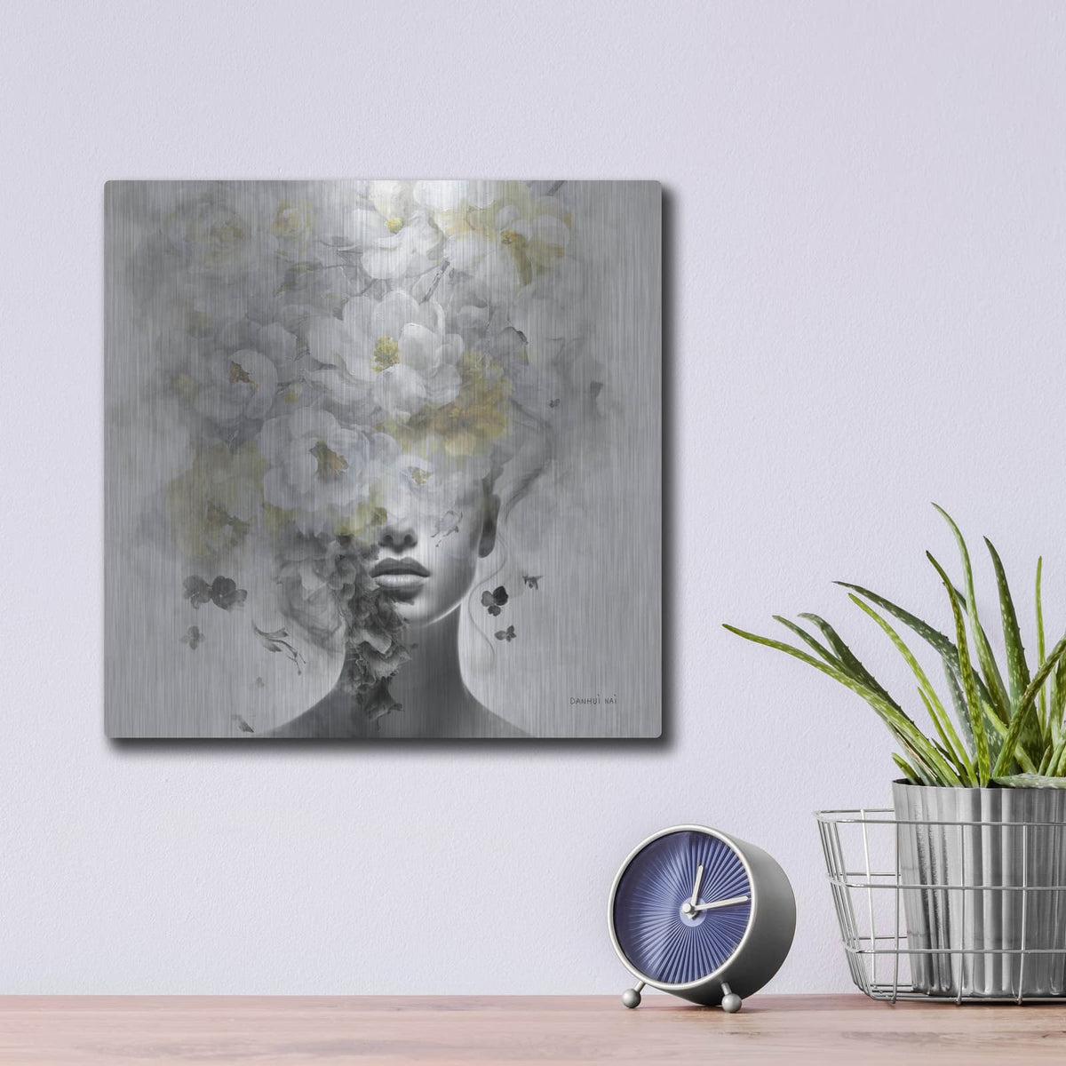 'Hidden Spring 2' by Danhui Nai – Metal Wall Art, 12x12 room view