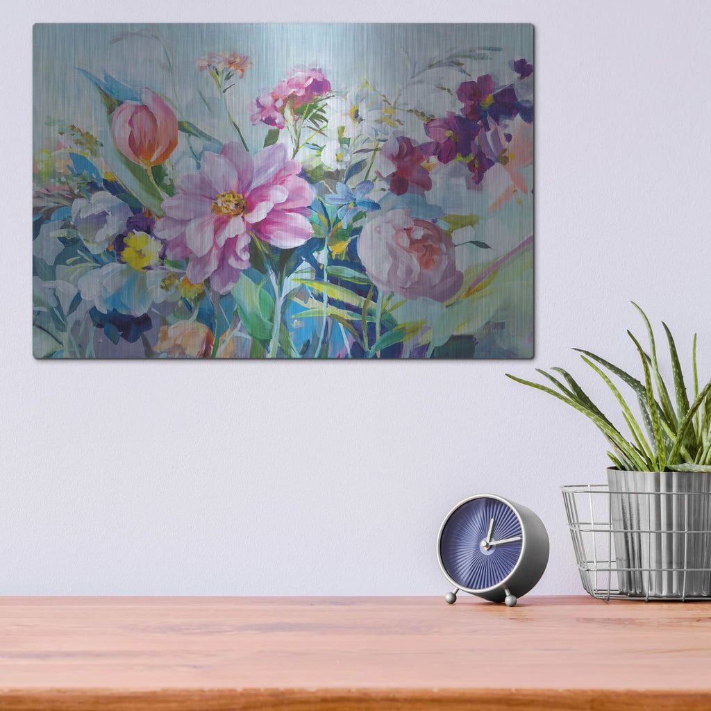 'High Summer Garden 1' by Danhui Nai – Metal Wall Art, 16x12 room view