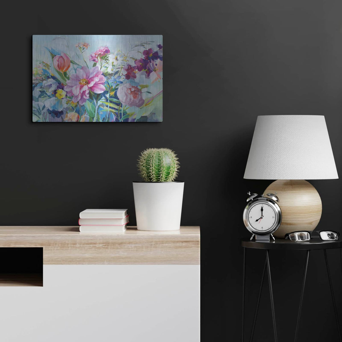 'High Summer Garden 1' by Danhui Nai – Metal Wall Art, 24x16 room view