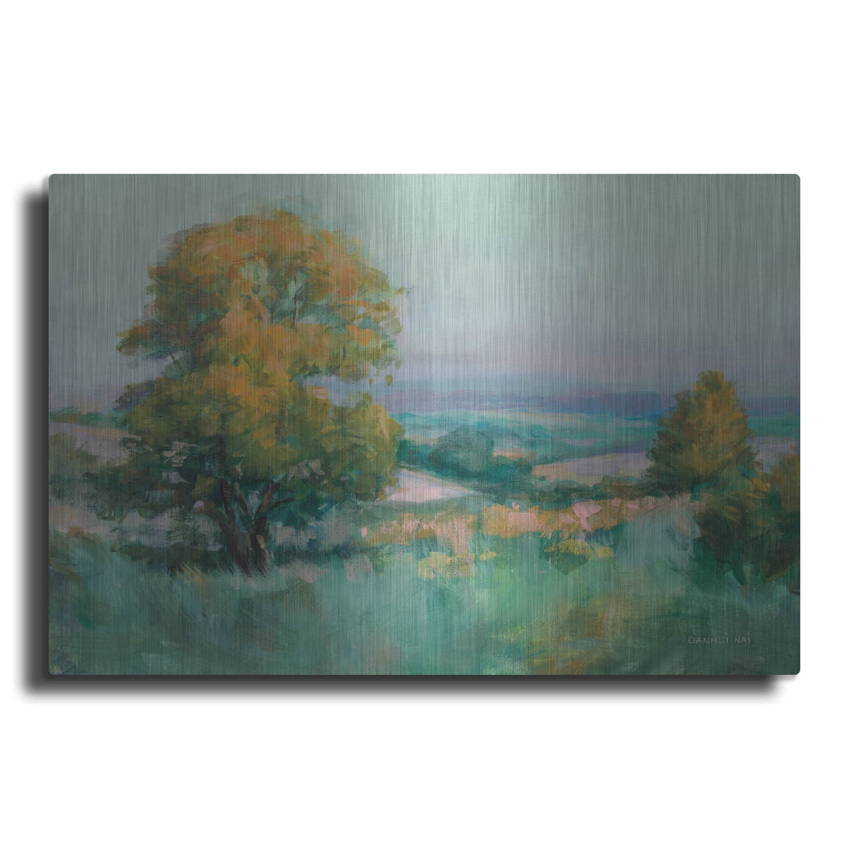 'Hilltop Oak' by Danhui Nai – Metal Wall Art