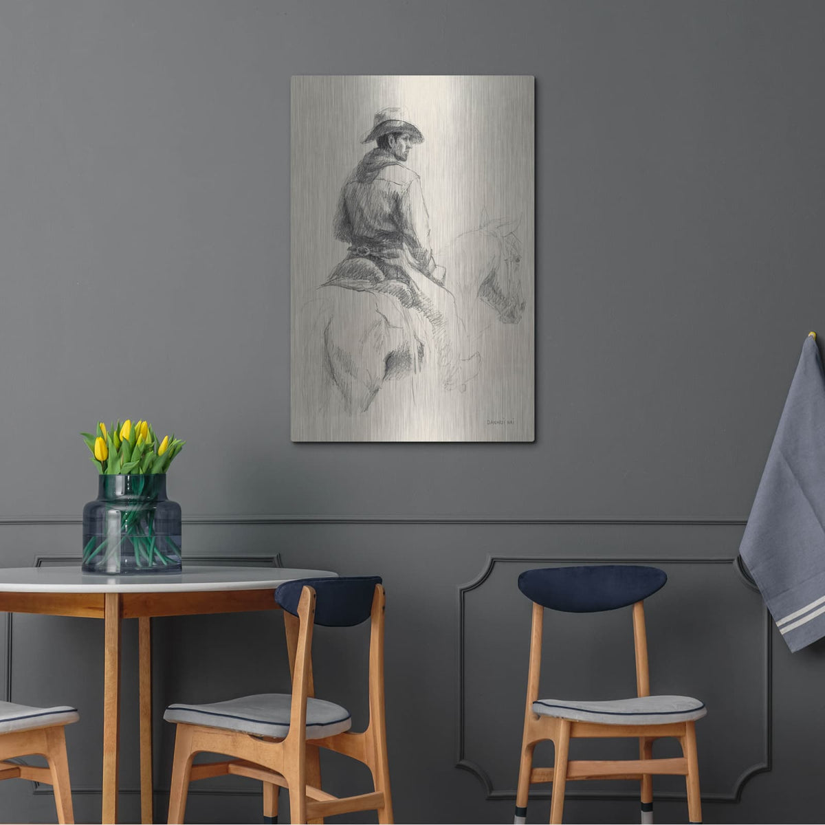 'Home On The Range 1' by Danhui Nai – Metal Wall Art, 24x36 room view