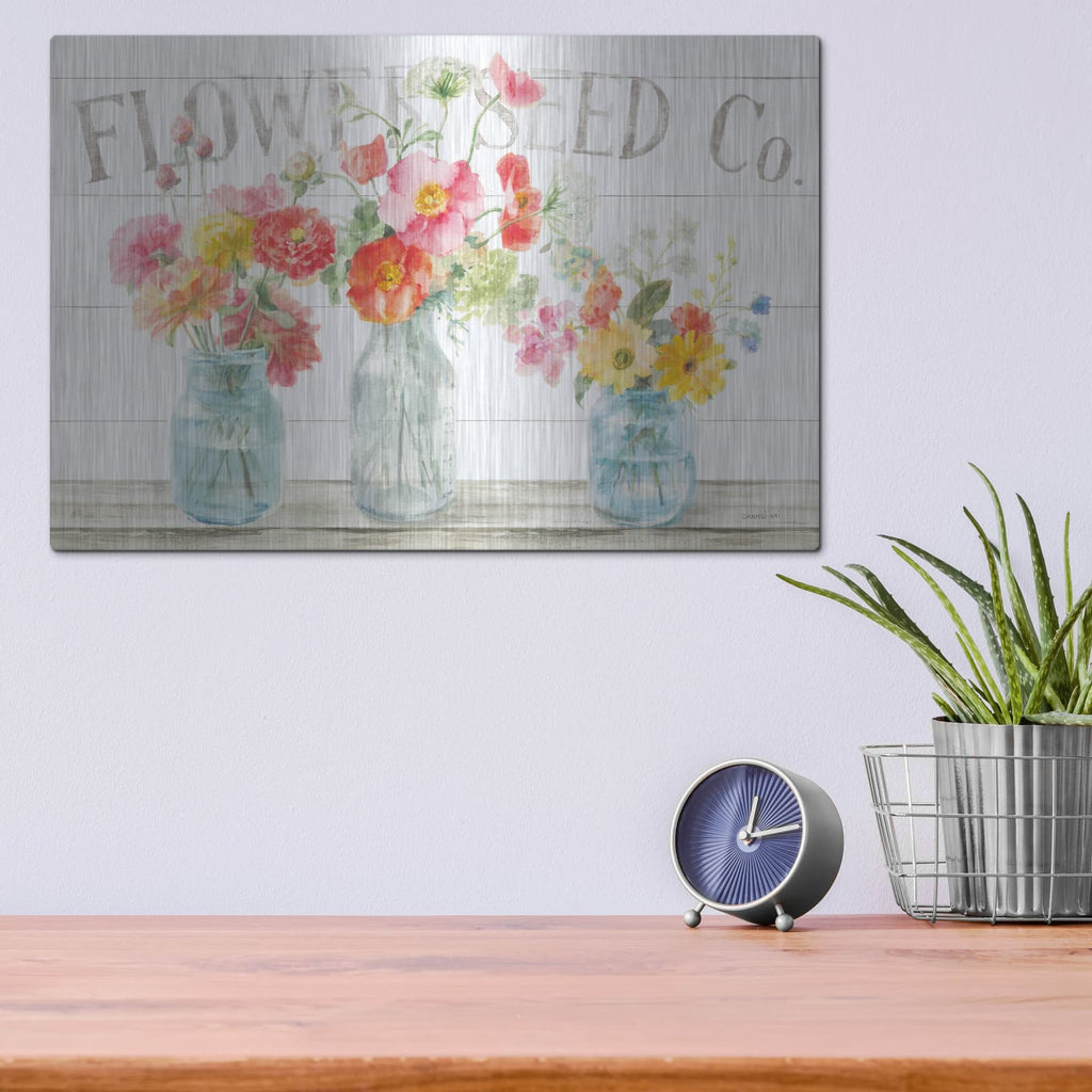 'Homegrown Summer 1' by Danhui Nai – Metal Wall Art, 16x12 room view