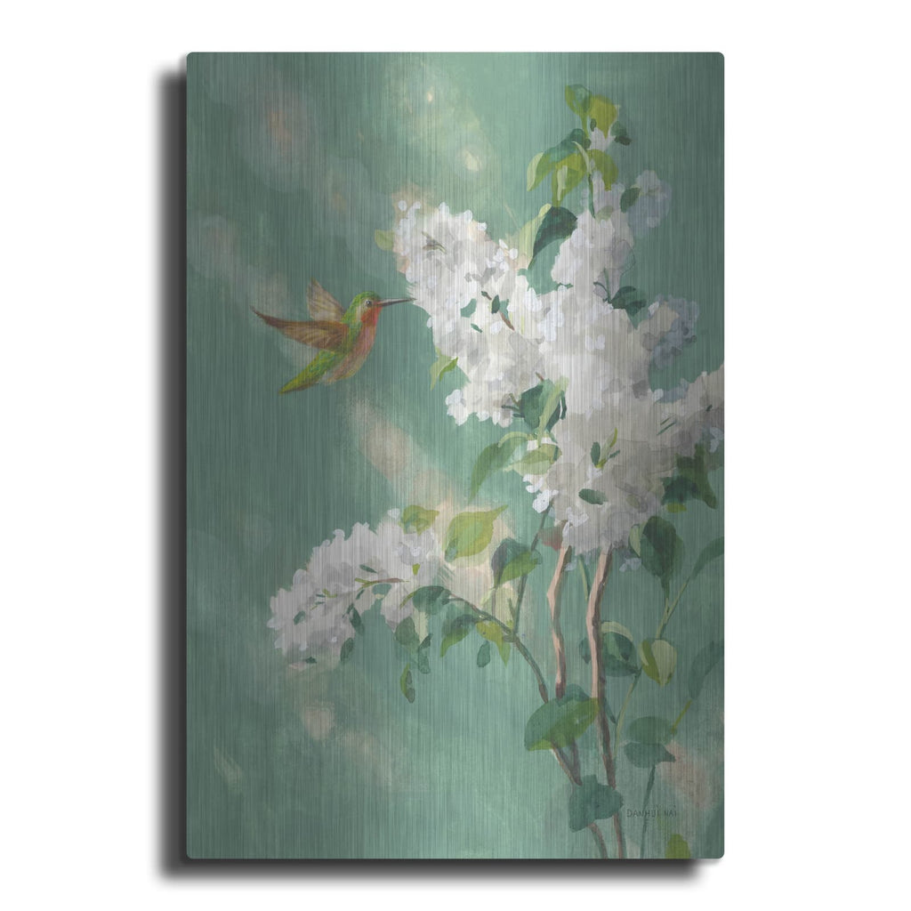 'Hummingbird Spring 1' by Danhui Nai – Metal Wall Art