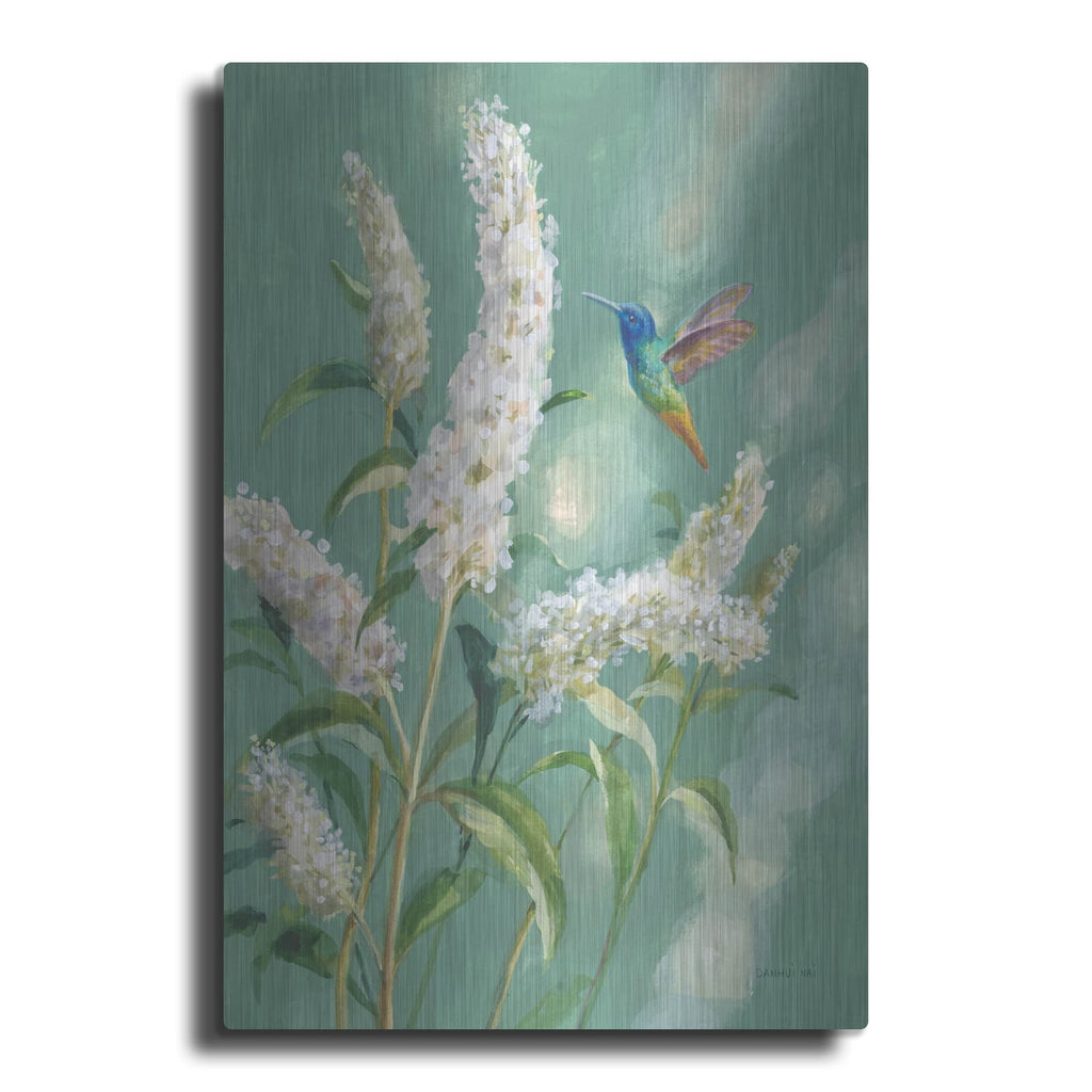 'Hummingbird Spring 2' by Danhui Nai – Metal Wall Art