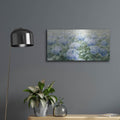 'Ice Blue Summer' by Danhui Nai – Metal Wall Art, 24x12 room view