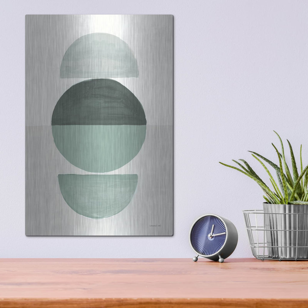 'In Between 1 Eucalyptus' by Danhui Nai – Metal Wall Art, 12x16 room view
