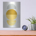 'In Between 1 Yellow' by Danhui Nai – Metal Wall Art, 12x16 room view