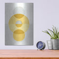 'In Between 2 Yellow' by Danhui Nai – Metal Wall Art, 12x16 room view