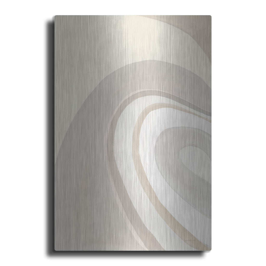 'In The Groove 1 Neutral' by Danhui Nai – Metal Wall Art