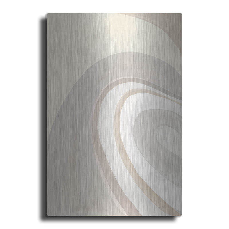 'In The Groove 1 Neutral' by Danhui Nai – Metal Wall Art