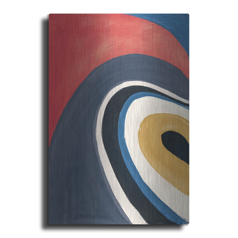 'In The Groove 1 Retro' by Danhui Nai – Metal Wall Art
