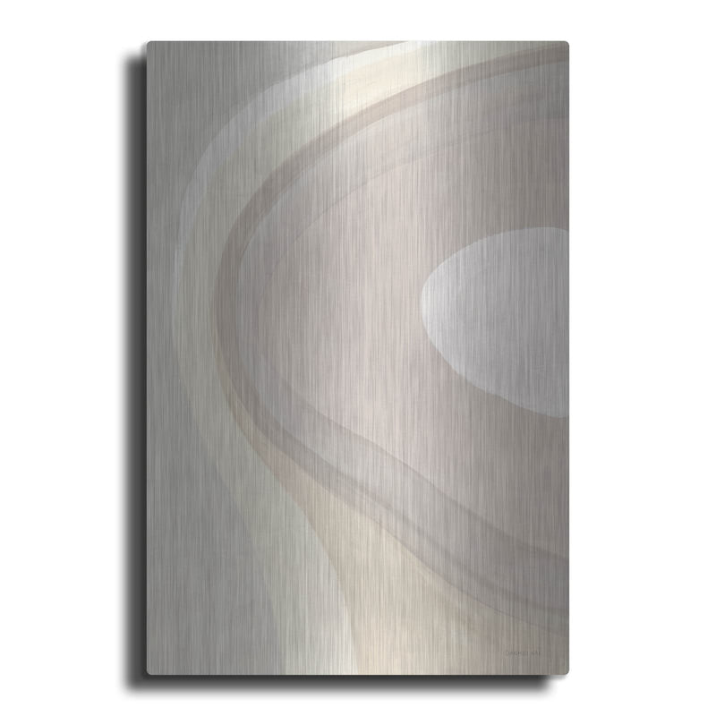 'In The Groove 2 Neutral' by Danhui Nai – Metal Wall Art