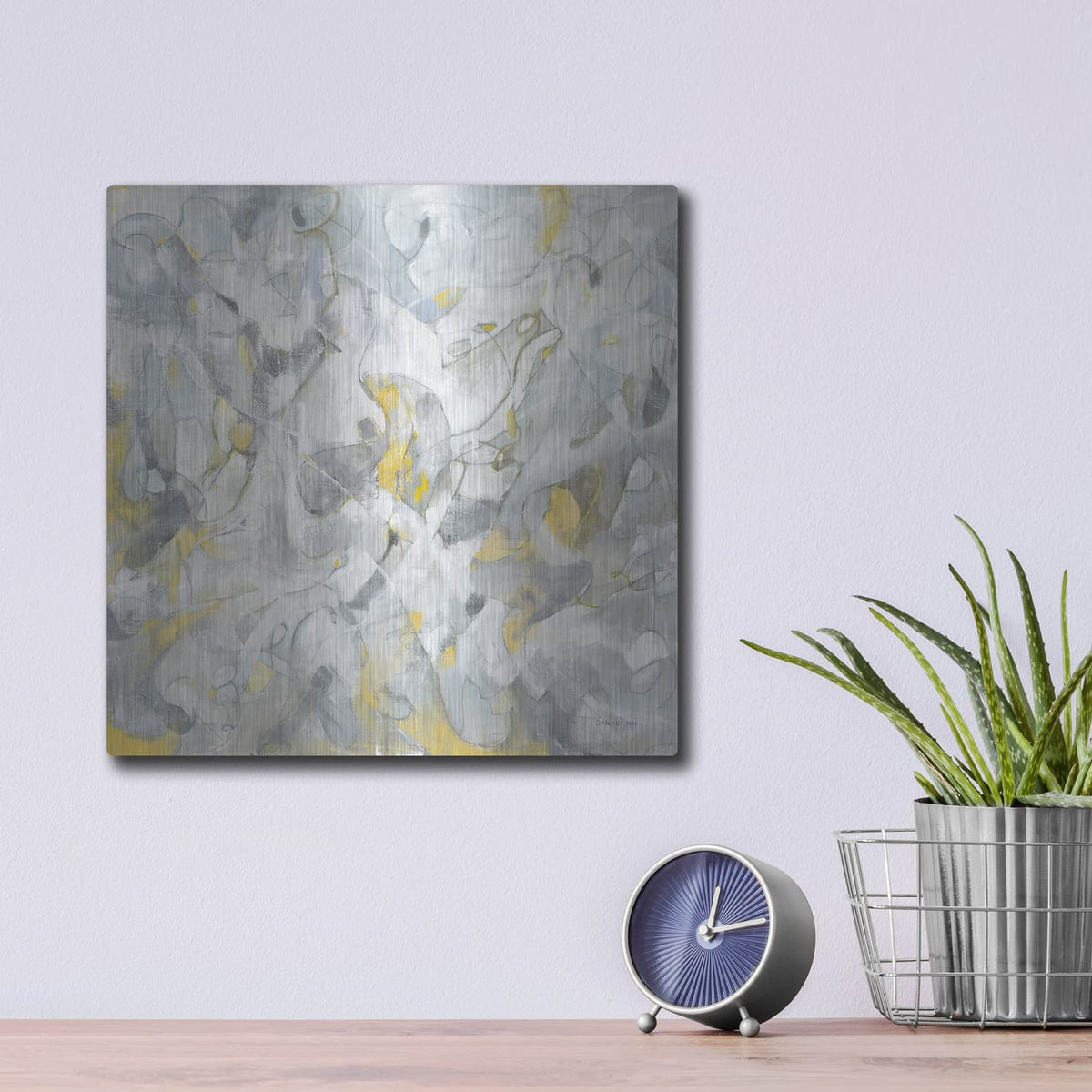 'Infinity Lines' by Danhui Nai – Metal Wall Art, 12x12 room view