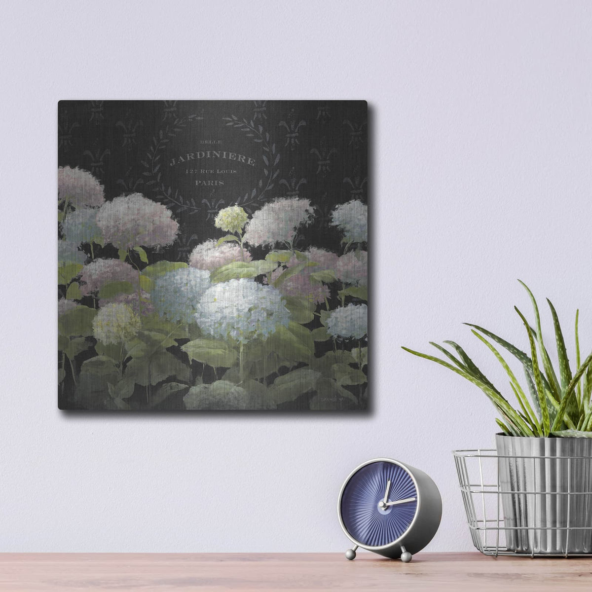 'La Belle Jardiniere C' by Danhui Nai – Metal Wall Art, 12x12 room view