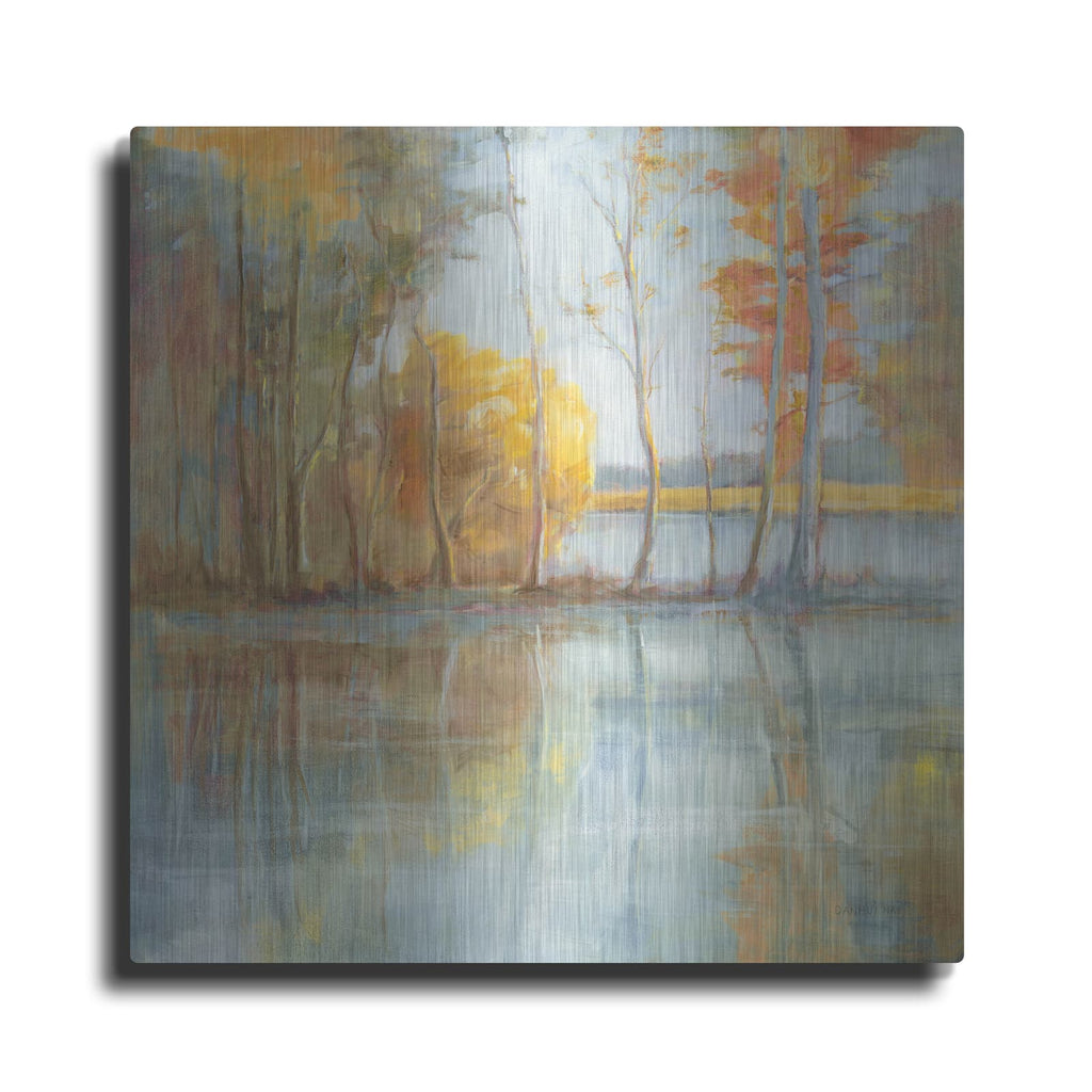 'Lakeside Reflection' by Danhui Nai – Metal Wall Art