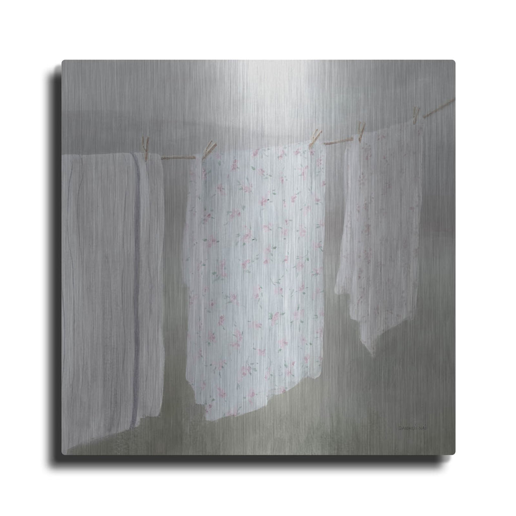 'Laundry Day 2 Neutral' by Danhui Nai – Metal Wall Art