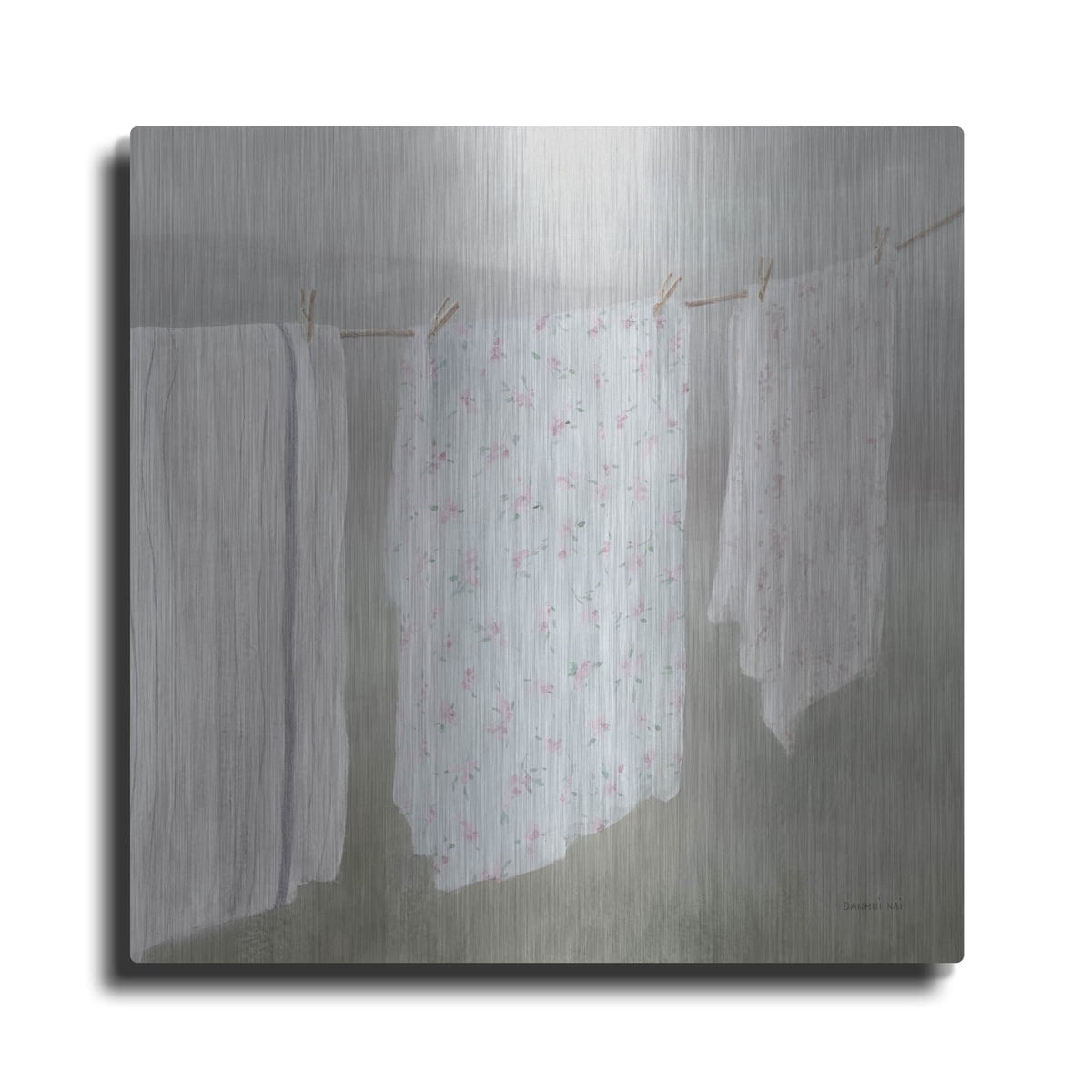 'Laundry Day 2 Neutral' by Danhui Nai – Metal Wall Art